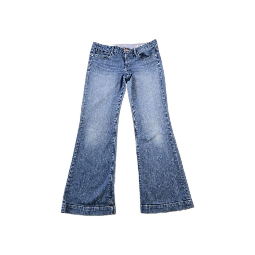 GAP 1969 Women's Long & Lean Low Rise Trouser Jeans Stretch 33" X 31.5 " Size 12